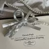With bow, big, silver, 13cm