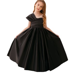 2024 New Foreign Trade Children's princess dress flower girl's wedding dress evening dress tail dress girl's pettiskirt performance dress