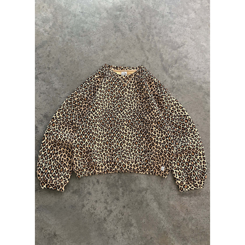 Men's Clothing European And American Retro Leaf Print Hooded Sweatshirt Couple Harajuku Style Hip Hop Zipper Pullover Sweatshirt_viptrois.com