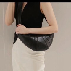 クロワッサン、シープスキン、フレンチニッチデザインバッグ、万能クロワッサン、餃子バッグ、本革ショルダークロスボディチェストウエストバッグ