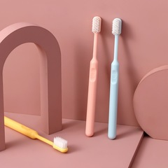 Candy color toothbrush with soft bristles for adults, couple, home decoration, home with protective cover, high-end toothbrush manufacturer wholesale