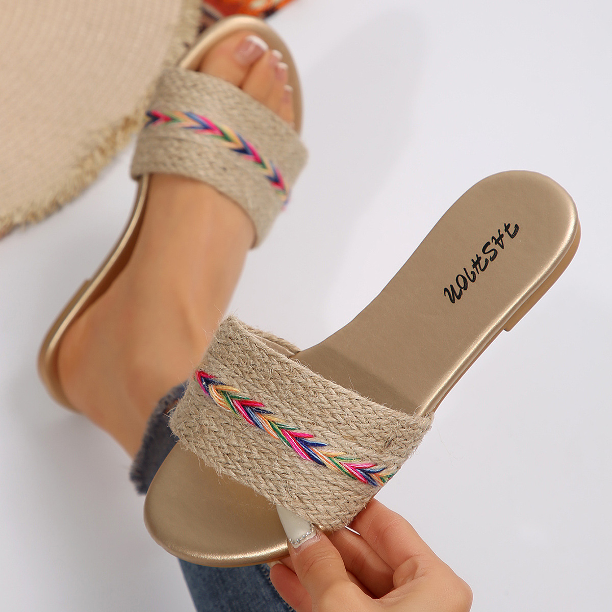 Zapatillas Planas para Mujer de Cuero Sintético, Ligeras para Uso Casual