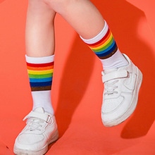 男女童袜子中筒袜中小学生毕业拍照儿童幼儿中筒袜足球棒球袜