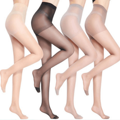 Sexy colorful stockings for women anti-snatch transparent candy color pantyhose ultra-thin white bottoming stockings