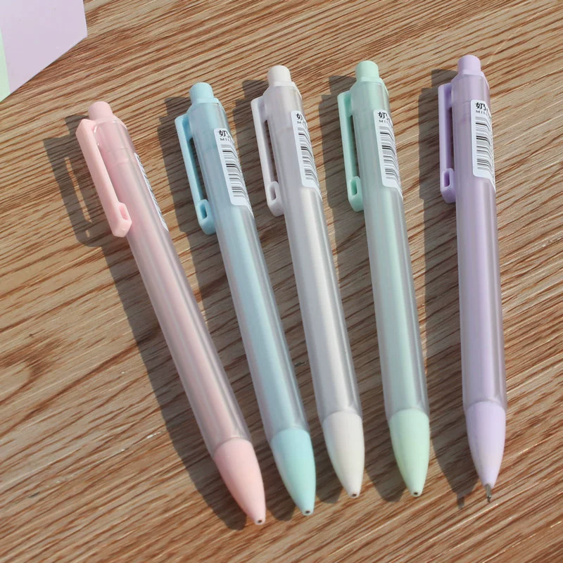 天卓 01905 Macaron color simple push-action pencil student activity pencil color automatic pen stationery wholesale