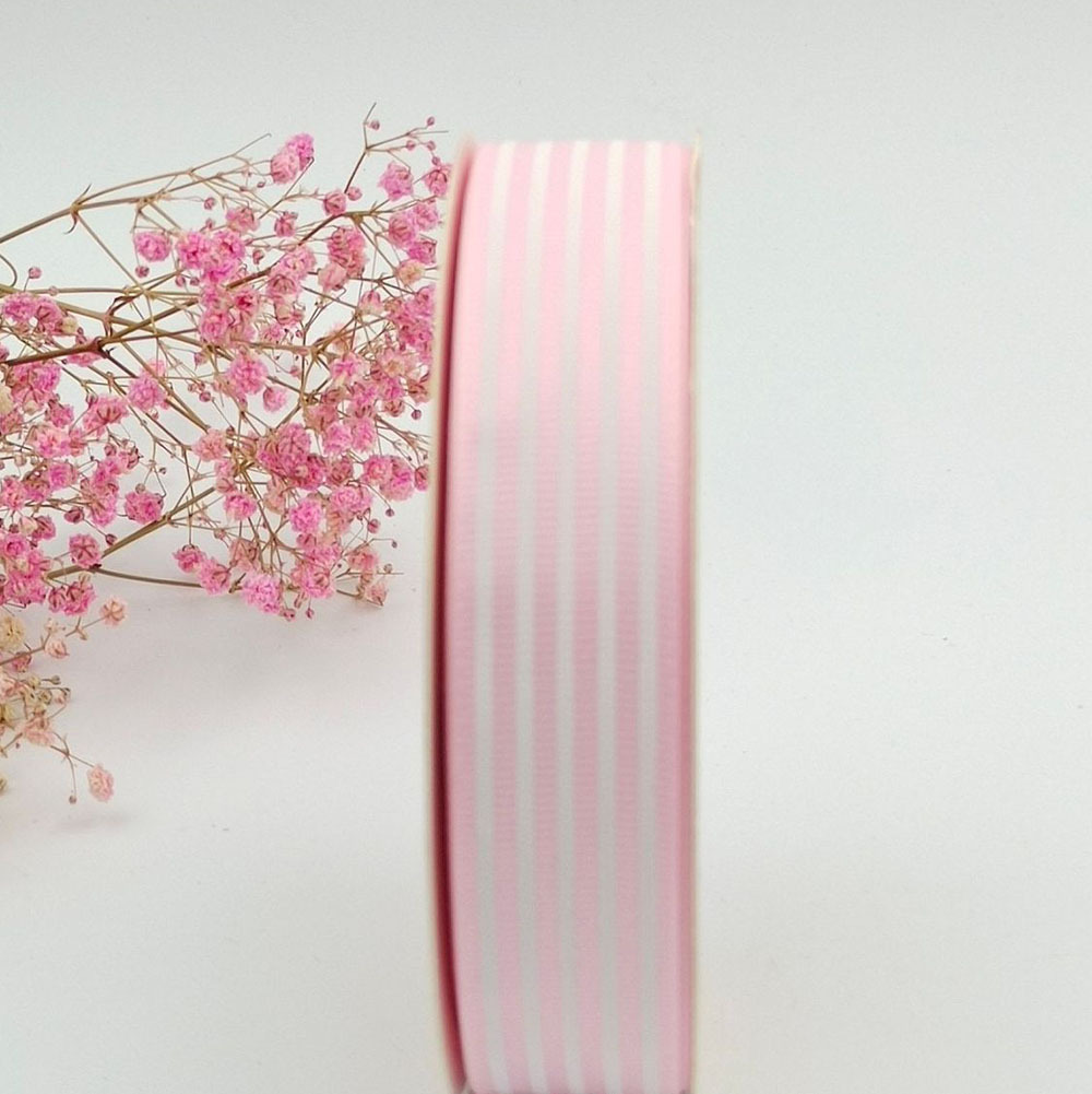 Suministro directo de fábrica 2,5 cm hilo cinta raya impresión cinta hornear caja de regalo embalaje Ropa Accesorios cinta