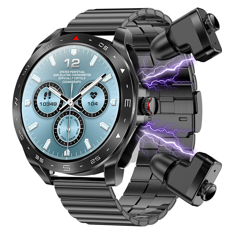 Nuevos auriculares de pulsera inteligente 2 en 1 reloj adulto para llamadas deportivas TWS auriculares Bluetooth reloj multifuncional