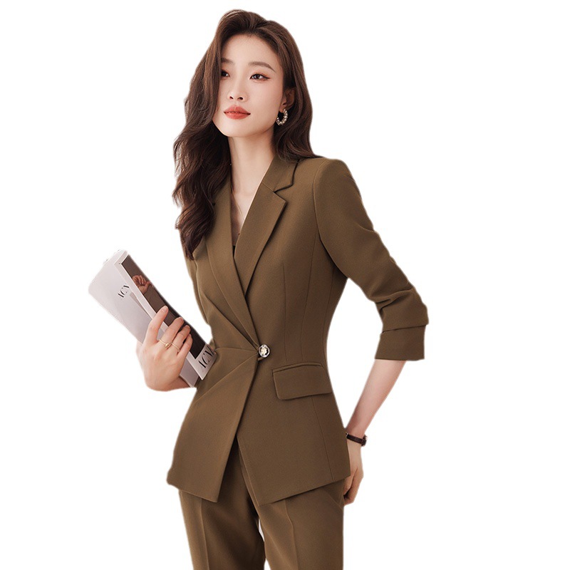 White autumn professional elegant classic suit jacket