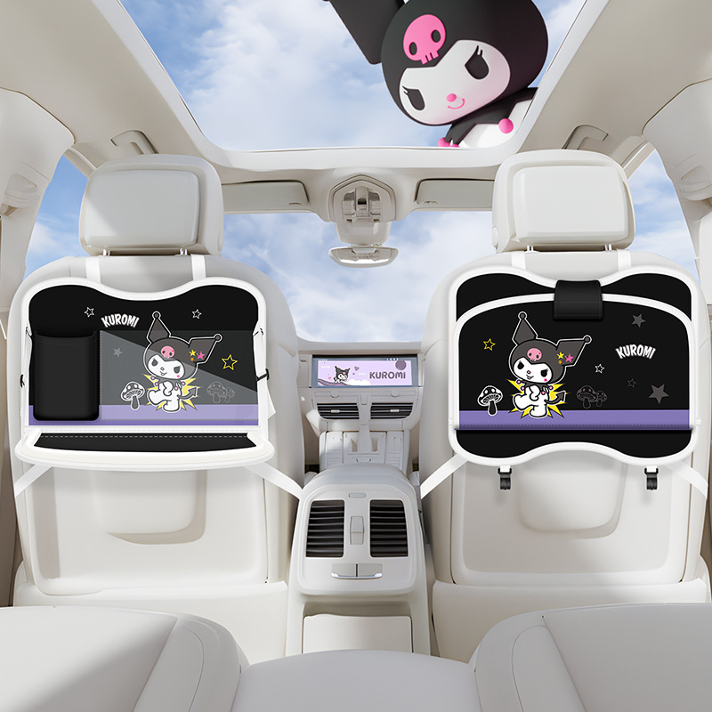 Car Garbage Bag Storage Bag Car Chair Back Bag Touch Screen Transparent Pocket Storage Bag Foldable Dining Table Storage Bag