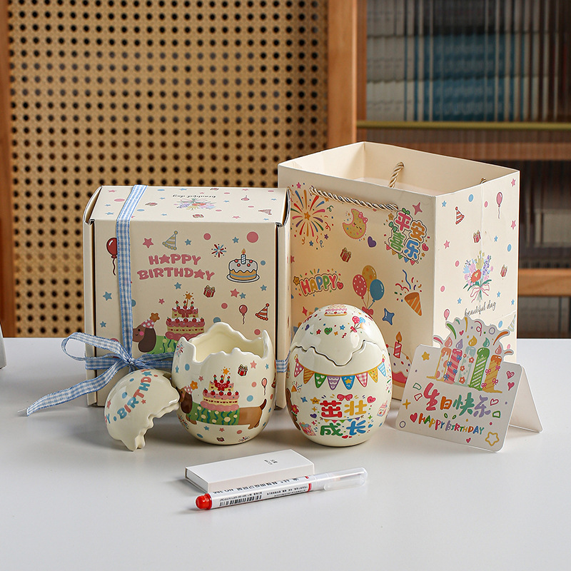 Cartoon Dachshund Ceramic Eggshell Scented Candle Cup Set Creative Baby One-Year-Old Gift Box Birthday Souvenir Cartoon Dachshund Ceramic Eggshell Scented Candle Cup Set Creative Baby One-Year-Old Gift Box Birthday Souvenir