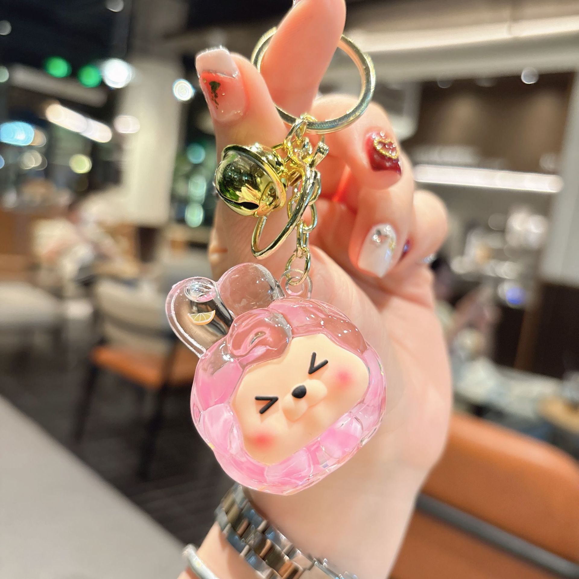 50g Weight Bag Pendant, Keychain Classification 1 Piece Quantity Festival, Shopping Occasion Acrylic Material Cartoon Character Pattern Unisex Gender Cute Style 1 Piece Cute Cartoon Character Acrylic Unisex Bag Pendant Keychain 10