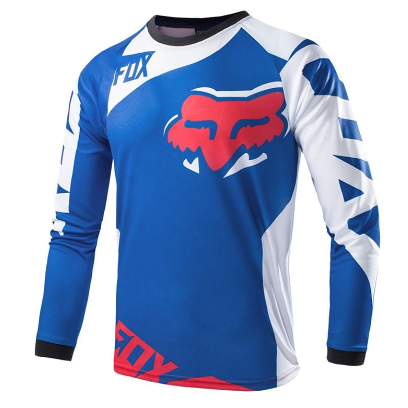 Manufacturer's Best-Selling Breathable Quick-Dry Long-Sleeve Summer Fox Cycling Mountain Bike Motocross Jersey Downhill Suit