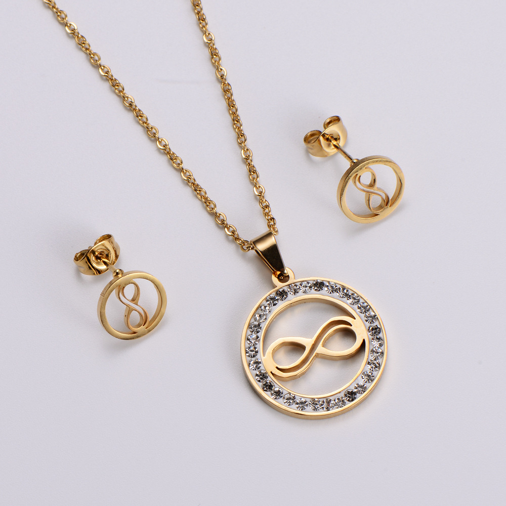 Am [2021 New] Popular Internet Celebrity Model 8-Shaped Set of Ornaments Womenu0027s Pendant Persona