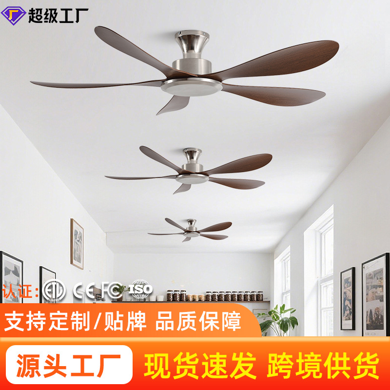Ceiling Fan with Strong Wind and Ultra-Quiet Ceiling Fan for Home Living Room and Restaurant, Antique Style Retro Electroplated Ceiling Fan