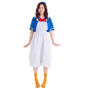 Donald Duck Strap Pants Halloween Animation Performance Costume Duck Role Play Navy Sailor Student Costume