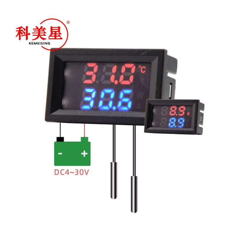 Двойной дисплей постоянного тока двойной температуры одиночного напряжения переменного отображения измерения 4 ~ Прямое питание 30V