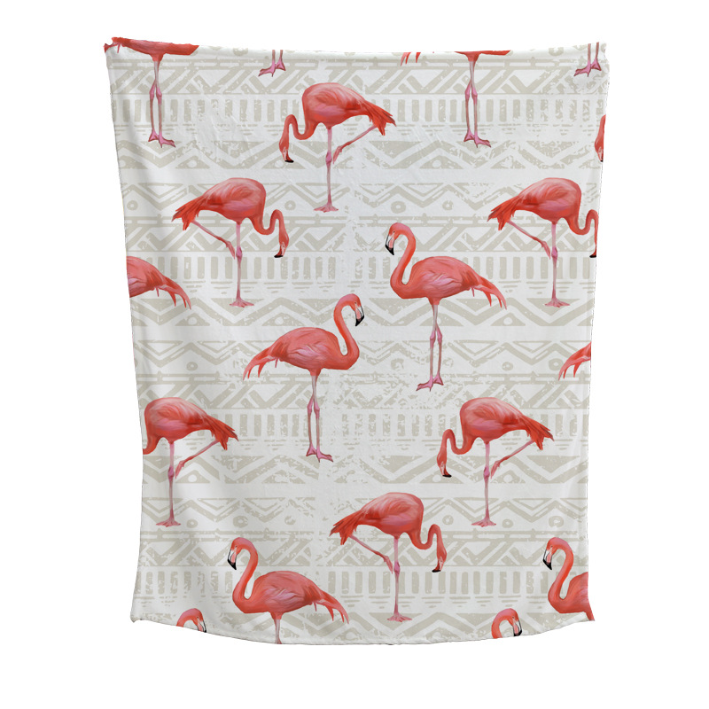 El Comercio exterior super suave manta de franela plegable manta de aire acondicionado edredón manta siesta fábrica directa de una sola cara de impresión digital Manta