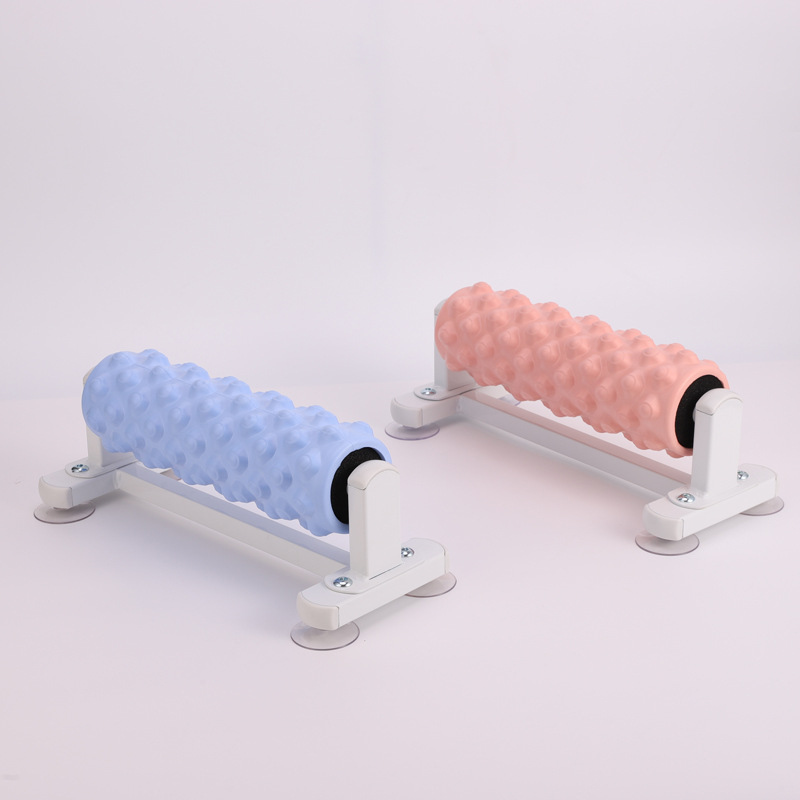 37cm Wolf Tooth Yoga Column Auxiliary Massage Stick Solid Foam Shaft Muscle Relaxation Massage Roller with Suction Cup