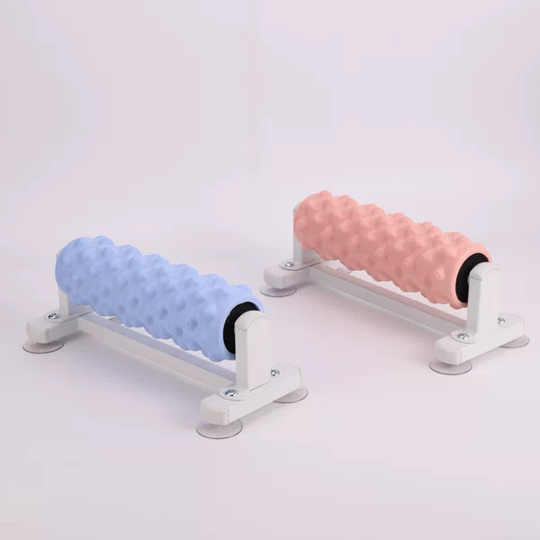 37cm Wolf Tooth Yoga Column Auxiliary Massage Stick Solid Foam Shaft Muscle Relaxation Massage Roller with Suction Cup