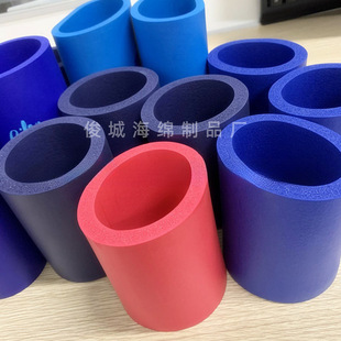 Factory direct NBR rubber insulation cup cover hot and cold non-slip cans PU insulation cup cover color printing Kole sea