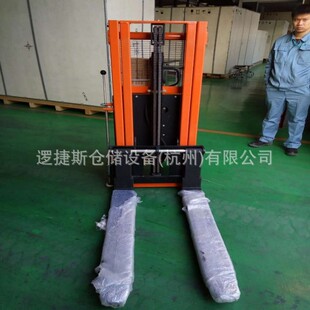 Semi-electric stacker 1 ton hydraulic lift loading and unloading forklift pallet truck forklift stacker
