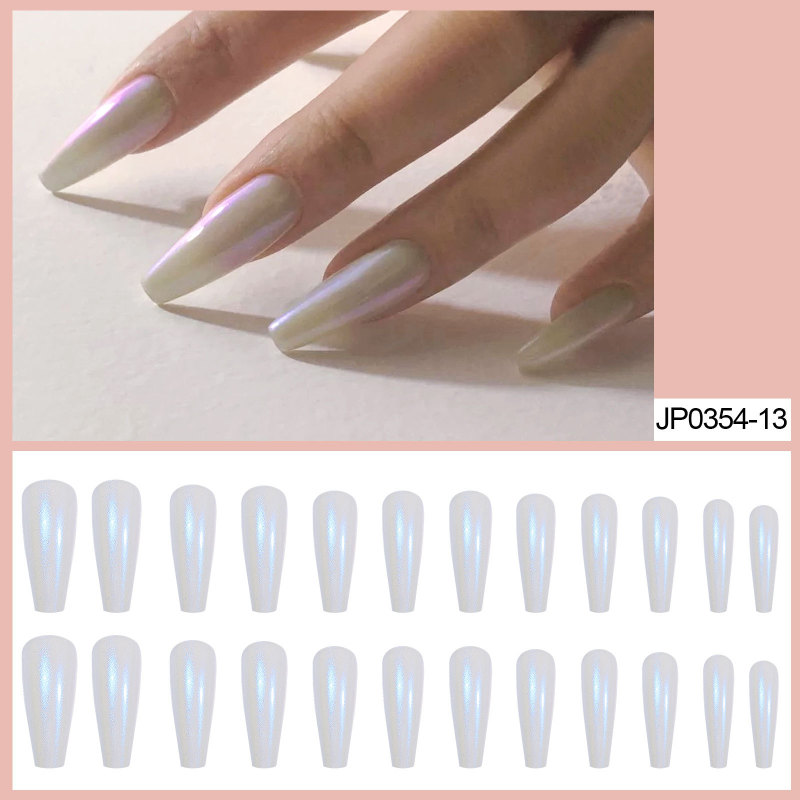 Nail Art Long Ballet Armor Coffin Armor Aurora Powder Wear Nail Art Pieces Finished Fake Nail Patch Wholesale Nail Art Long Ballet Armor Coffin Armor Aurora Powder Wear Nail Art Pieces Finished Fake Nail Patch Wholesale
