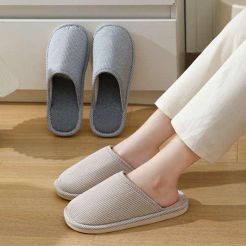Japanese linen slippers for women in spring and autumn seasons for couples indoor home furnishing Baotou thick-soled sandals for men summer wholesale