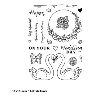 Transparent seal DIY hand account transparent seal rubber stamp T1987 Valentine's Day