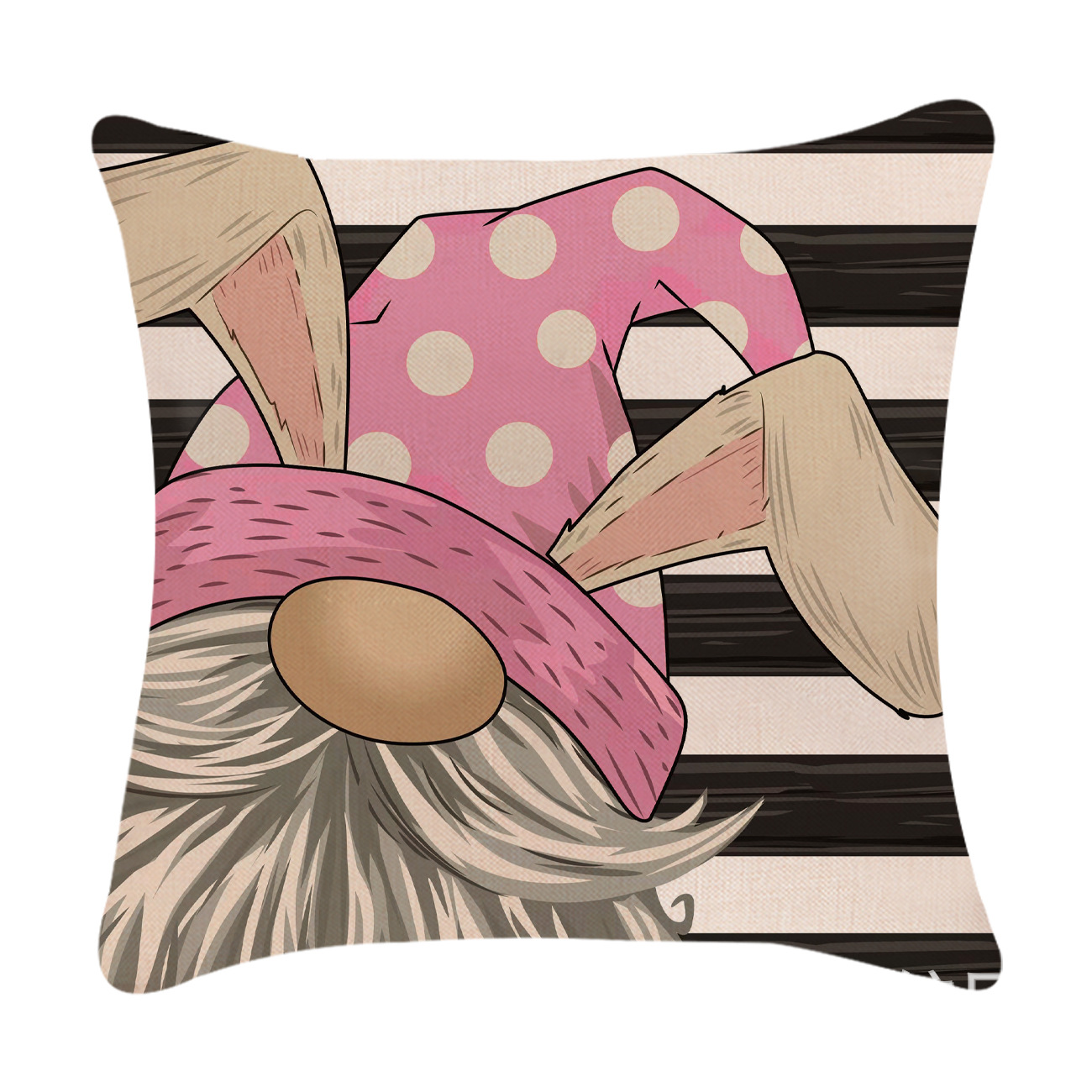Easter Simple Style Rabbit Letter Linen Pillow Cases Couch & Sofa Decor display picture 8