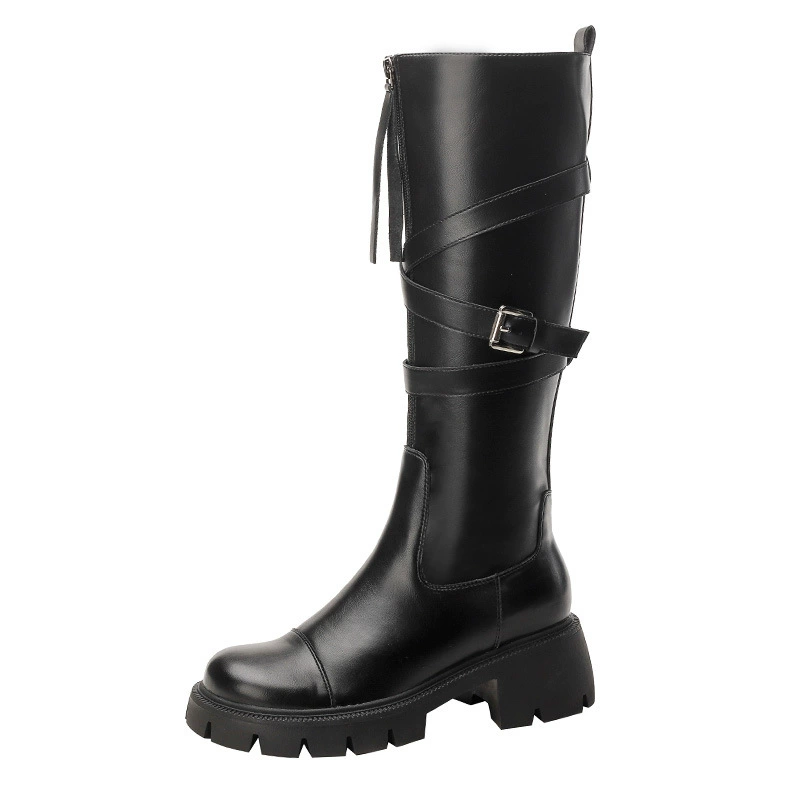 Demi-season mesh high boots platform, internet celebrity