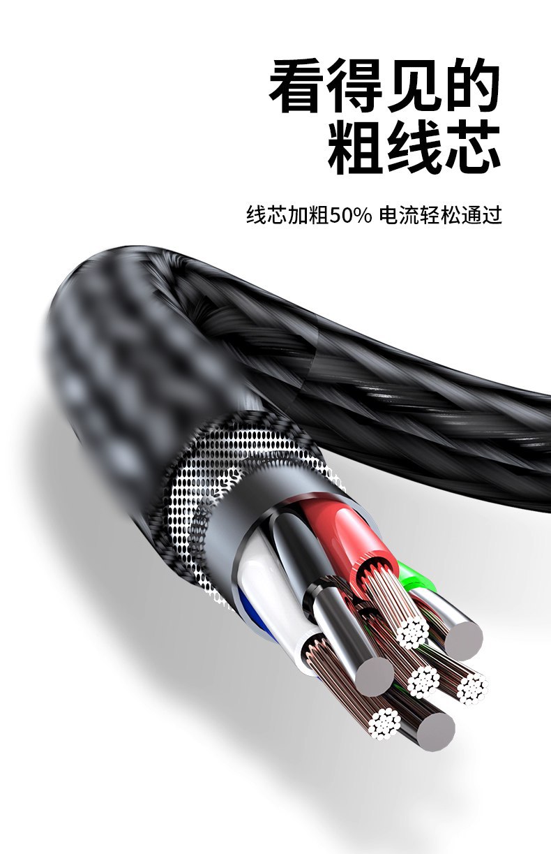 120W Üçlü Veri Kablosu ve Hızlı Şarj Başlığı Seti Apple Android Huawei Telefon Uyumlu Hediye Toptan Satış