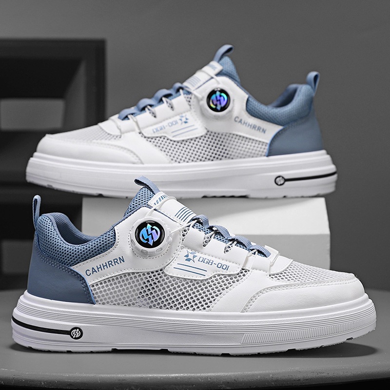 Zapatos de malla para hombre Primavera y verano 2025 nuevas zapatillas de deporte para estudiantes zapatos blancos casuales para hombres zapatos deportivos transpirables para hombres