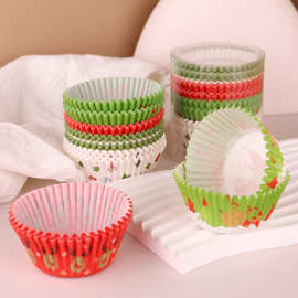 跨境 烘培蛋糕杯一次性马芬杯耐高温纸杯雪媚娘蛋糕纸托底托 亚马