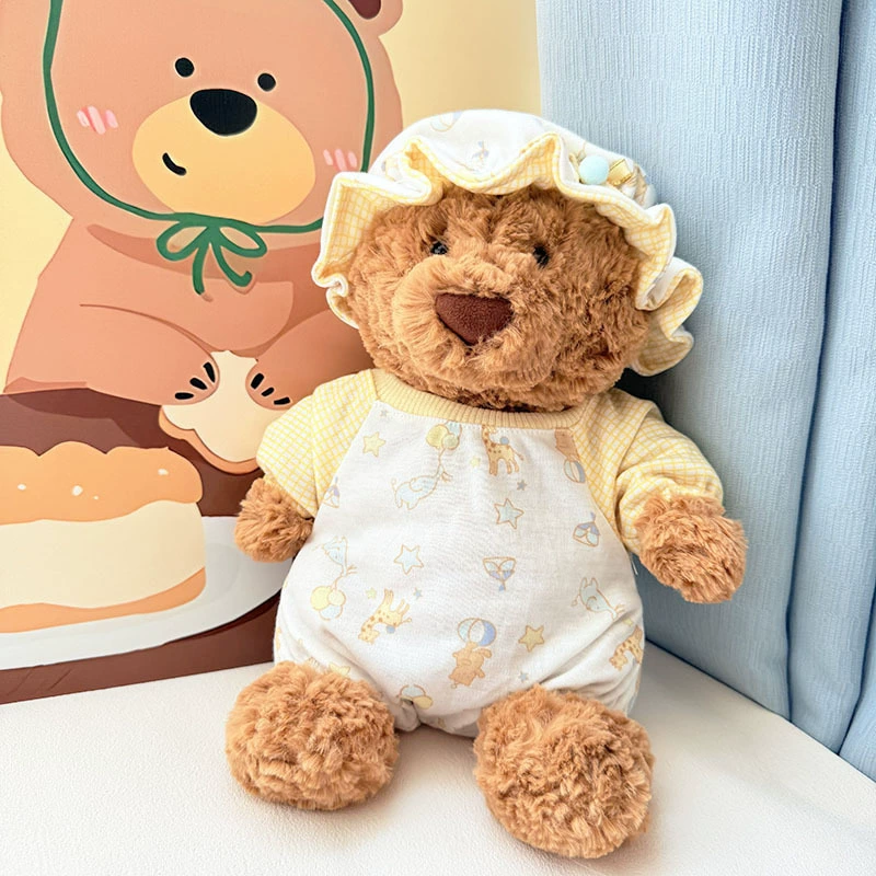 Котята Барселона Bear Clothes Барселона Bear Clothes Фланелевые пижамы Набор eye mask Cute Dressup