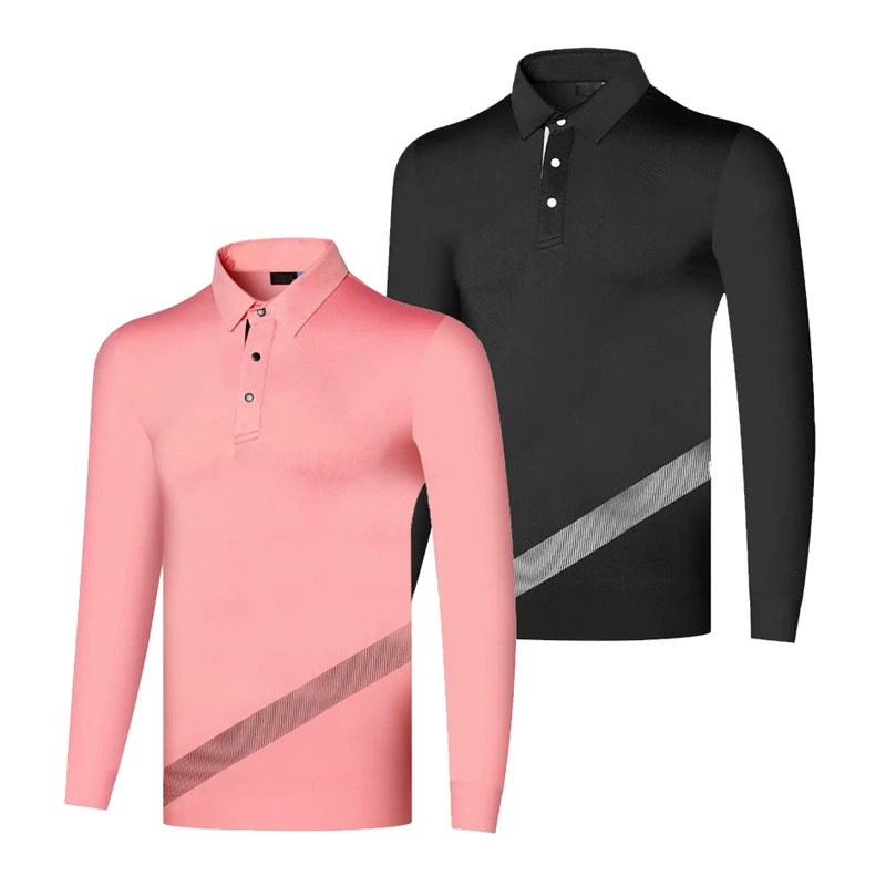 Весна и Осень Гольф на открытом воздухе Спортивные рубашки POLO Бизнес Досуг Спортивные трикотажные изделия Теплая и дышащая одежда golf