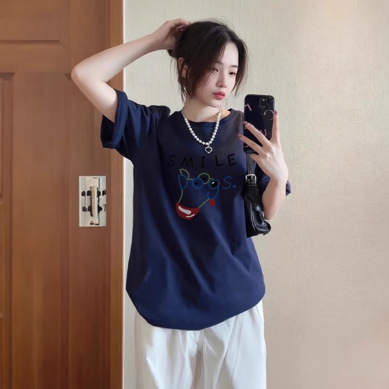 네이비 블루(멍한 개 머리)