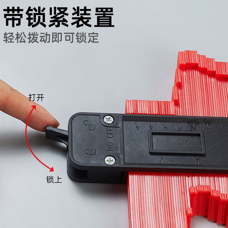 Perfil de forma especial multifuncional Shaper carpintería molde tomando Radian regla Perfil de medición regla curva Shaper Universal