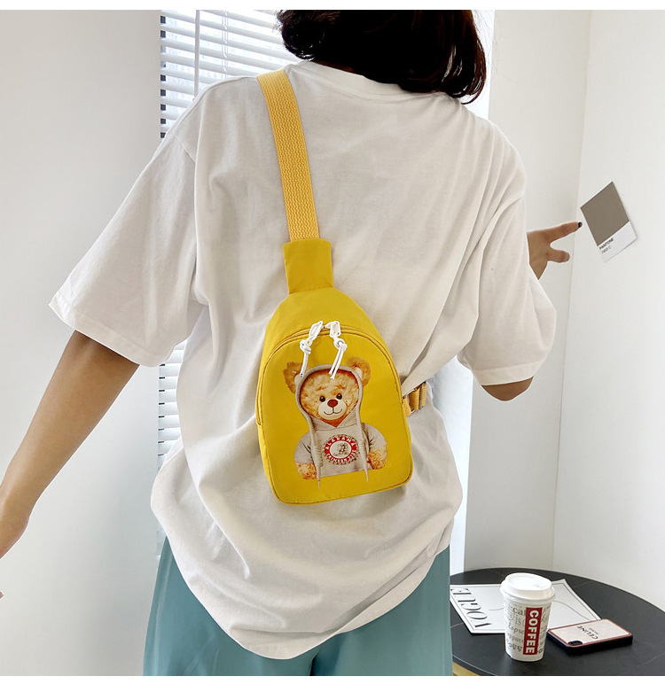 Women's crossbody bag, trendy phone anti-loss strap, fashionable and individual bag, fresh and clean canvas phone bag, single-shoulder bag undefined