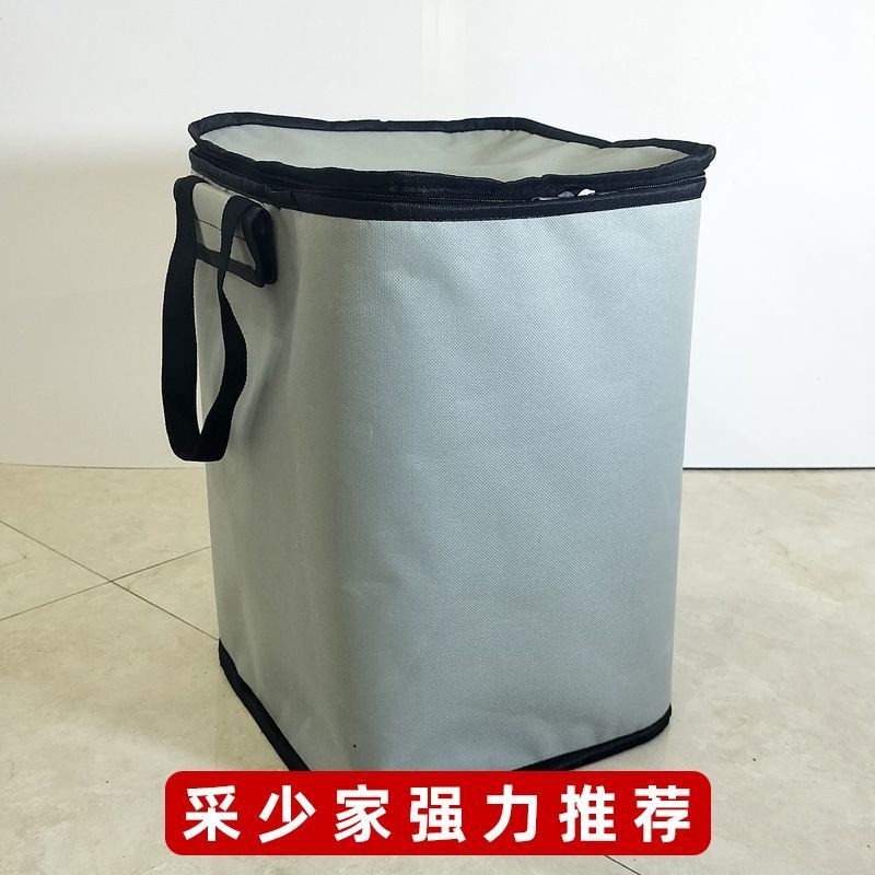 Bolsa de tela portátil del carrito de compras doméstico con cremallera de mejora de doble capa a prueba de agua, aislamiento térmico y preservación de la fresca y duradera