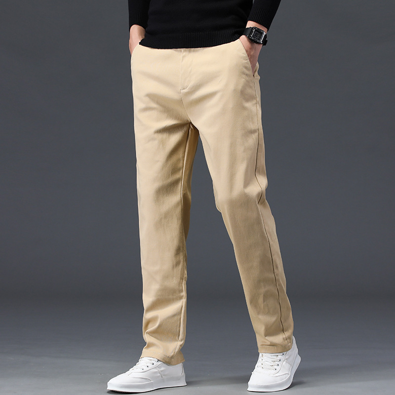 2022 New Men's Casual Pants, Loose Straight-Leg New Style Long Pants, Autumn Wear, Versatile Korean Style, Trendy for Spring and Autumn
