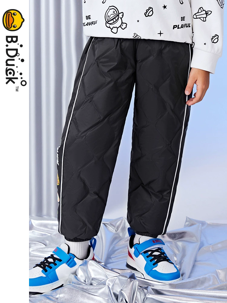 B.Duck, зимние теплые детские брюки для мальчиков с пухом, детская одежда