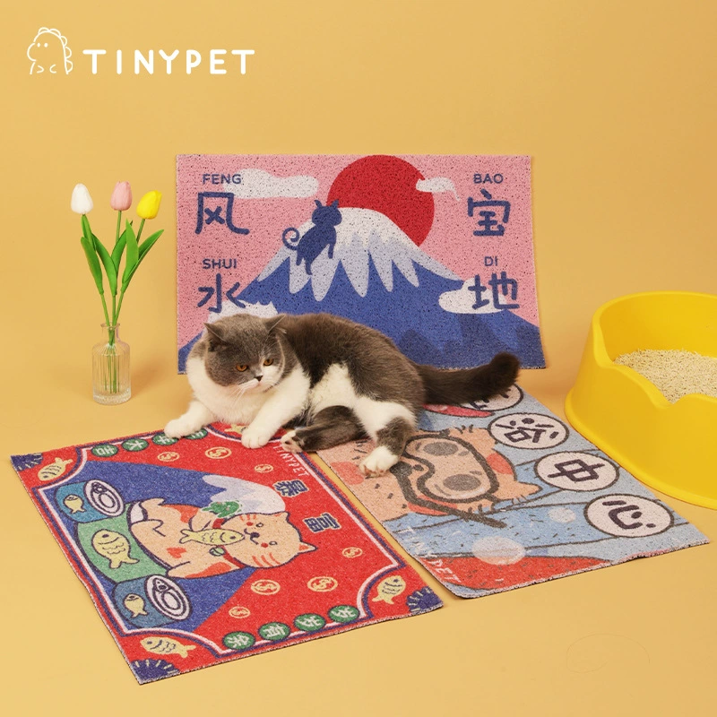 Tinypet маленький горчичный коврик для кошачьего туалета кошачий Туалет анти-вынос ящик для кошачьего туалета подушка для ног устойчивая к царапинам Защита ног принадлежности для кошачьего туалета
