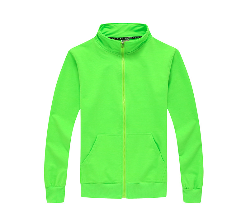 Cardigan de cuatro lados camiseta publicitaria de grupo chaqueta de cuello con cremallera logotipo personalizado ropa de trabajo de otoño y invierno