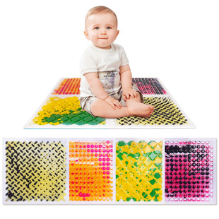 Children's Special Textured Floor Puzzle Mats, Non-Slip, Protective Baby Growth Mats, Wholesale Price, 4-Pack, Educational