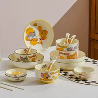 Solo dining ceramic dinnerware set - 1688 qixi & back-to-school season high-value tableware
