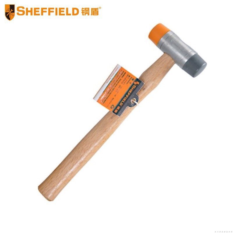钢盾2025工业防爆圆头锤木柄安装锤五金工具安全认证耐用防锈