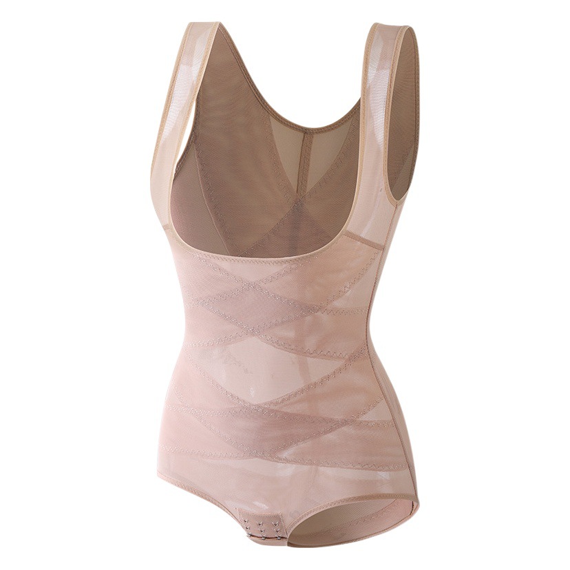 Women's postpartum belly shaping corset open-end chest lifting hip lifting belly shaping jumpsuit