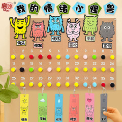 情绪怪兽幼儿园小中大班认知墙面区角环创手工diy材料包情感心理