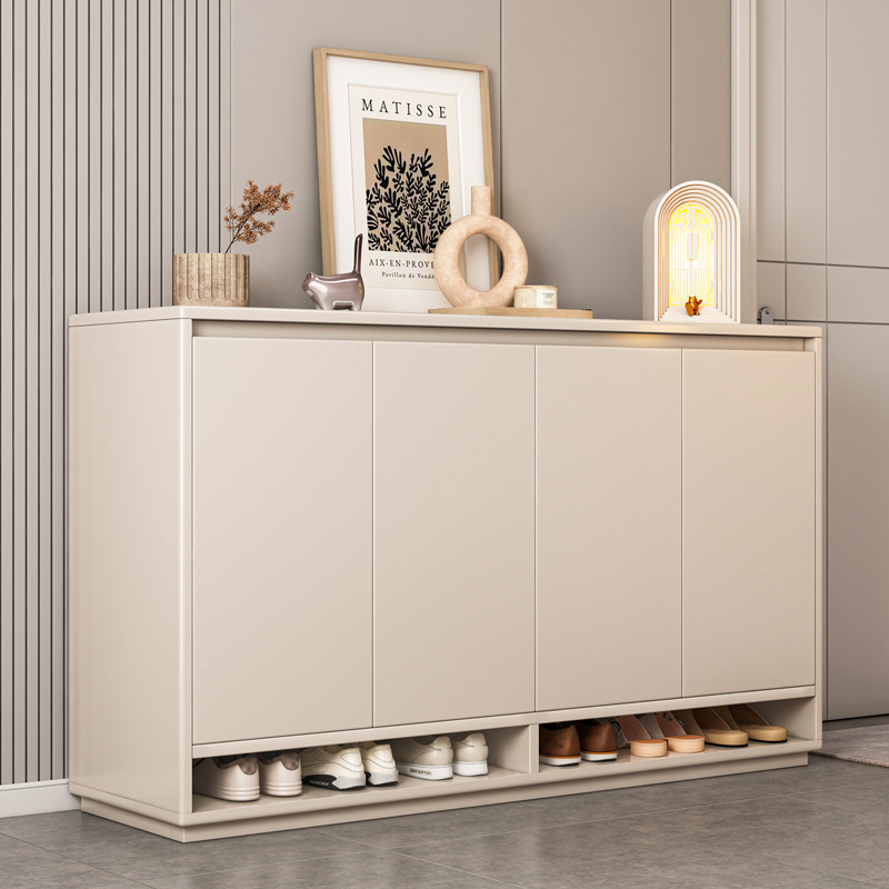 鞋柜实木家用门口玄关收纳一体客厅隔断柜新款入户靠墙储物柜鞋架