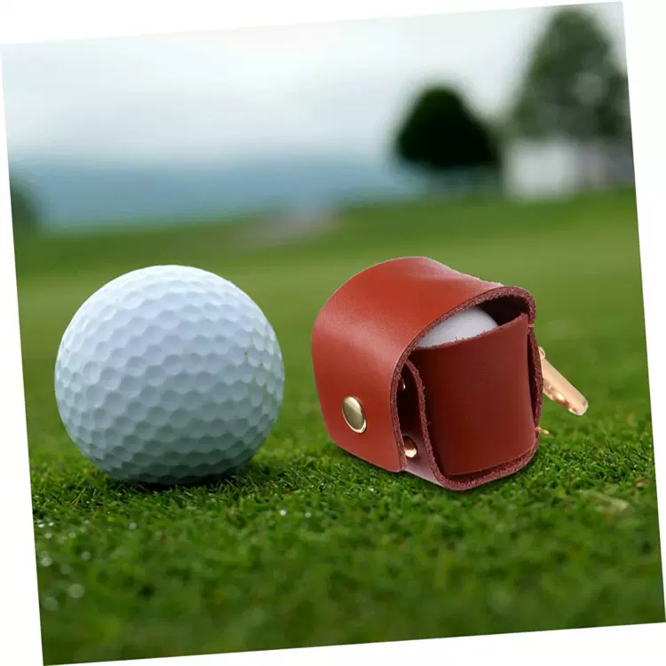 现货高尔夫球包 镂空单个装高尔夫球袋 pu皮革golf球收纳包